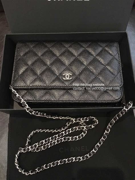 vintage chanel cavier chain wallet